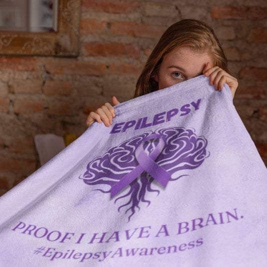 Epilepsy Awareness Throw Blanket - Home Decor - Epileptic Al’s Shop