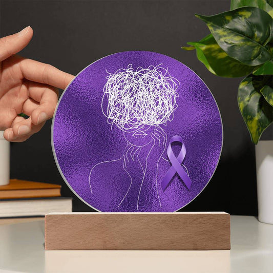 Epilepsy Brave Brain Plaque - Jewelry - Epileptic Al’s Shop