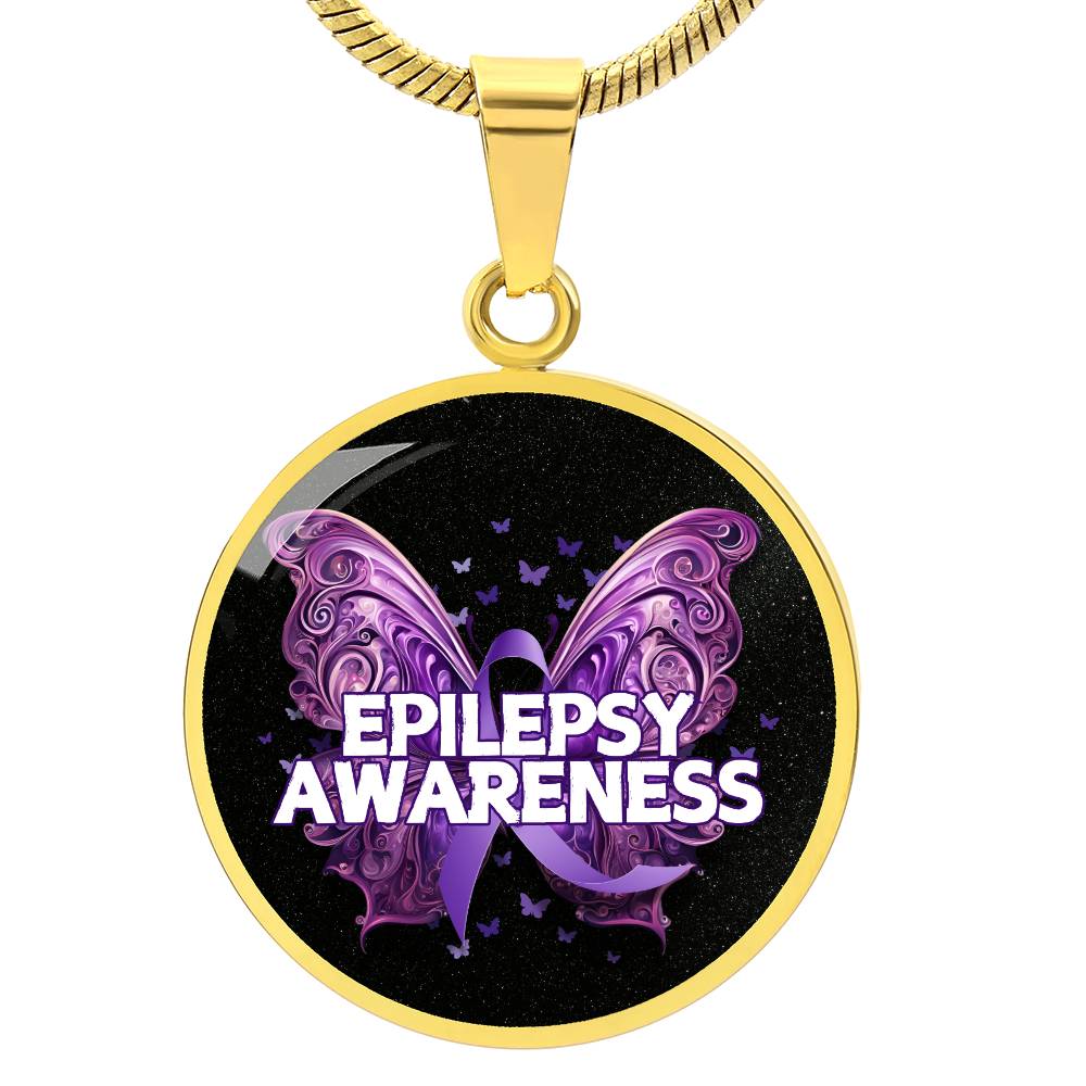 Epilepsy Butterfly Necklace - Jewelry - Epileptic Al’s Shop