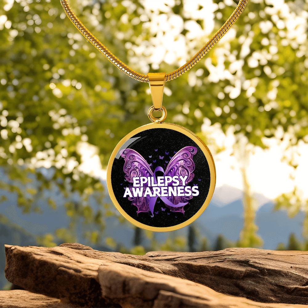 Epilepsy Butterfly Necklace - Jewelry - Epileptic Al’s Shop