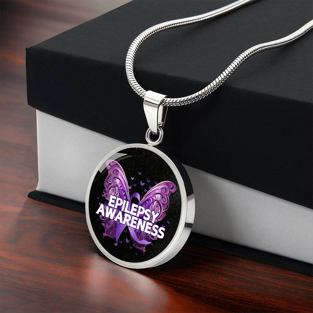 Epilepsy Butterfly Necklace - Jewelry - Epileptic Al’s Shop