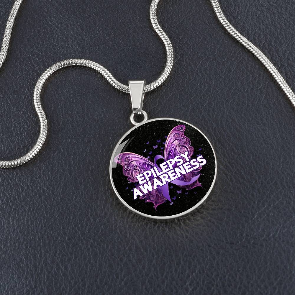 Epilepsy Butterfly Necklace - Jewelry - Epileptic Al’s Shop