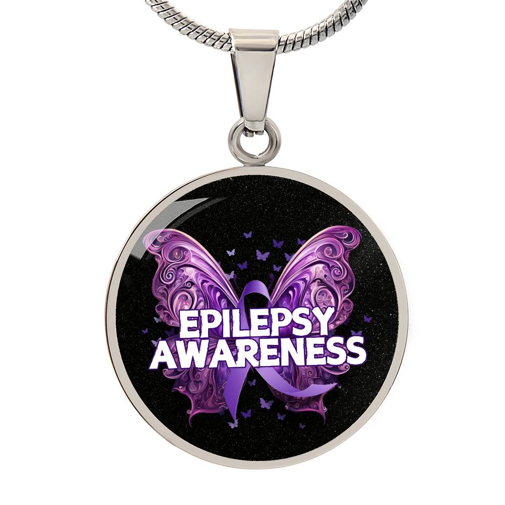 Epilepsy Butterfly Necklace - Jewelry - Epileptic Al’s Shop