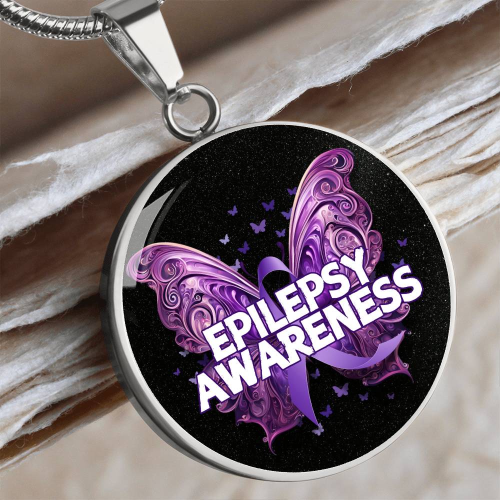 Epilepsy Butterfly Necklace - Jewelry - Epileptic Al’s Shop