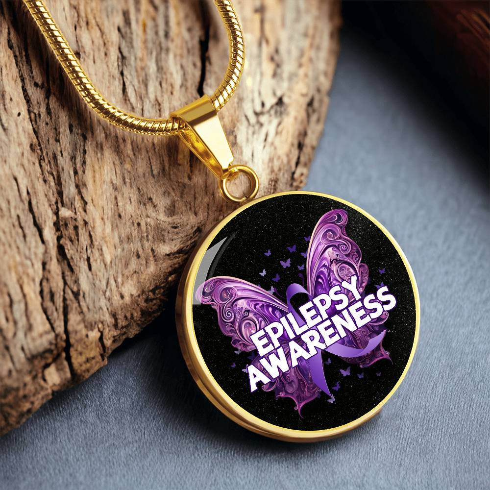 Epilepsy Butterfly Necklace - Jewelry - Epileptic Al’s Shop