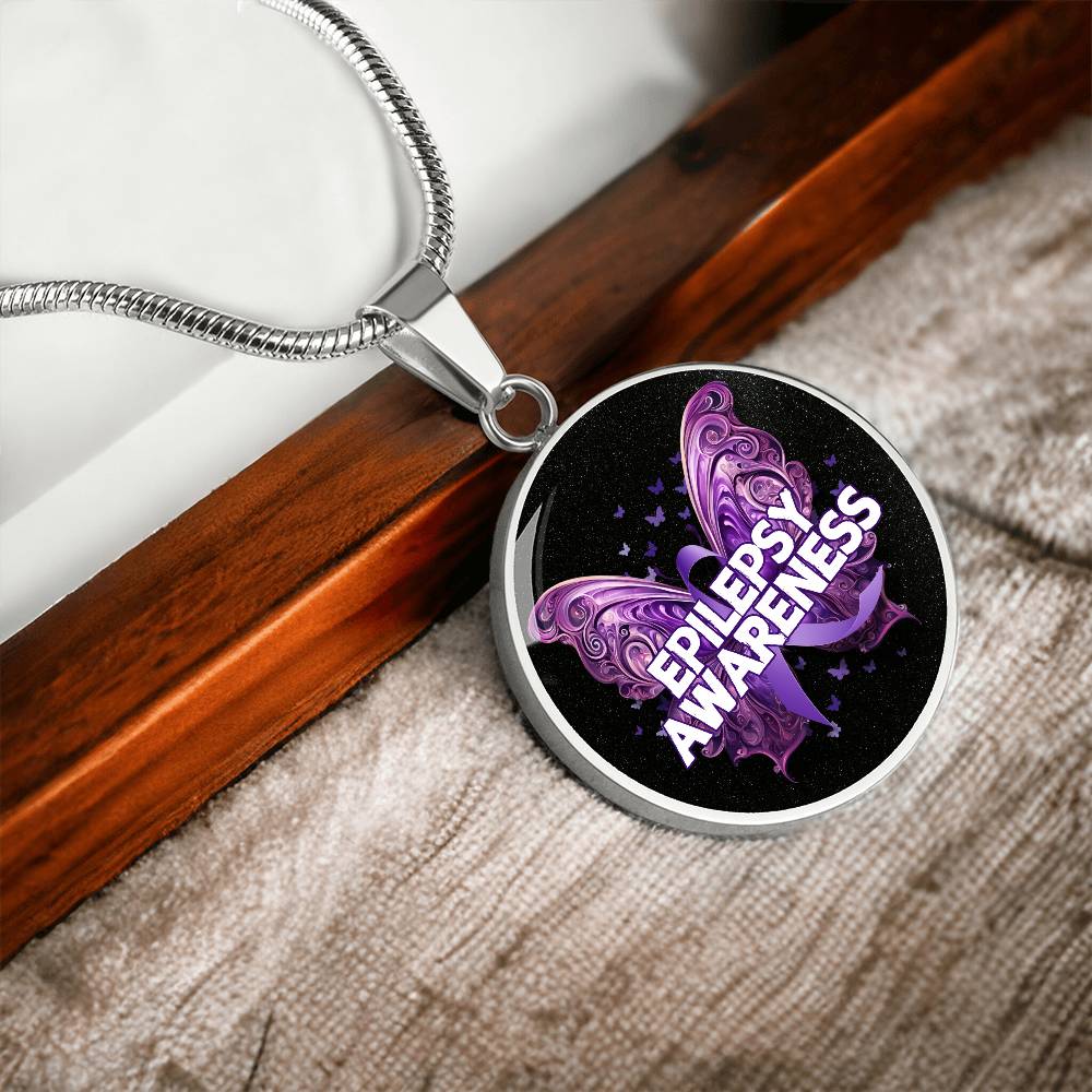 Epilepsy Butterfly Necklace - Jewelry - Epileptic Al’s Shop