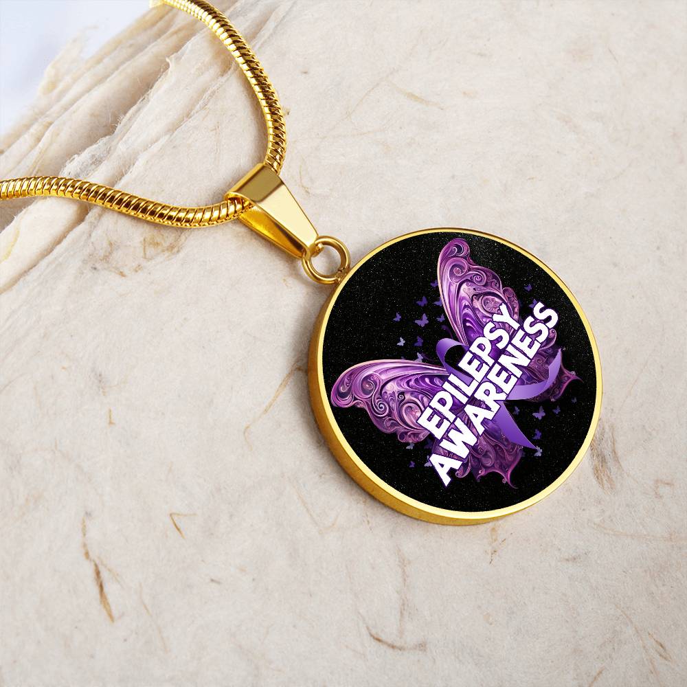 Epilepsy Butterfly Necklace - Jewelry - Epileptic Al’s Shop