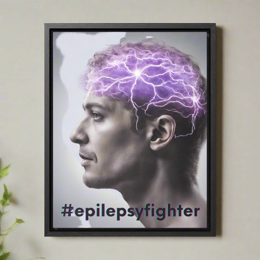 Epilepsy Fighter Gallery Canvas Wraps, Vertical Frame - Canvas - Epileptic Al’s Shop