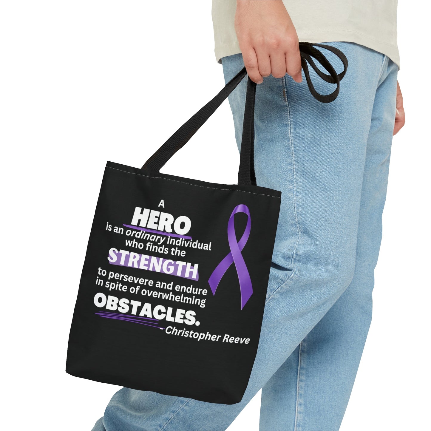 Epilepsy Hero Tote Bag - Bags - Epileptic Al’s Shop