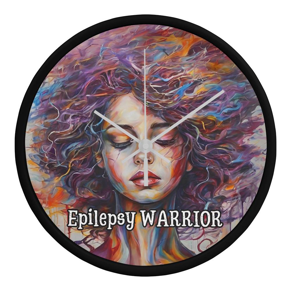 Epilepsy Warrior Wall Clock - Jewelry - EpiAl's Shop