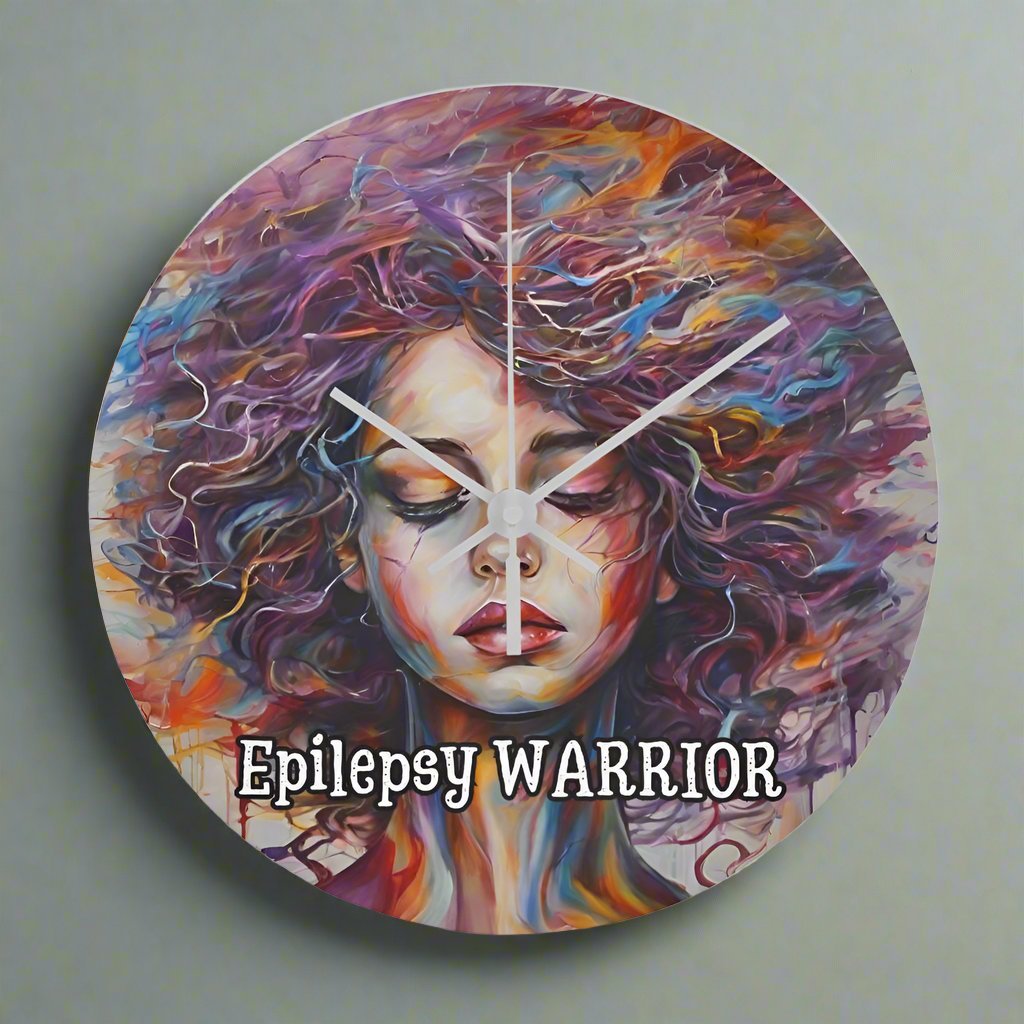 Epilepsy Warrior Wall Clock - Jewelry - EpiAl's Shop