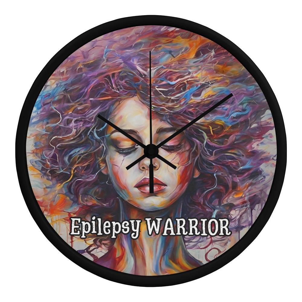 Epilepsy Warrior Wall Clock - Jewelry - EpiAl's Shop