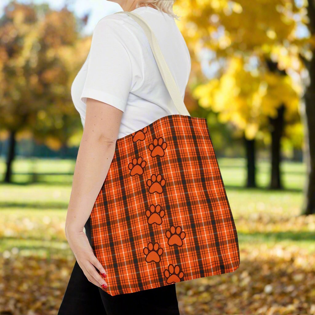 Fall Plaid Tote Bag - Bags - EpiAl's Shop