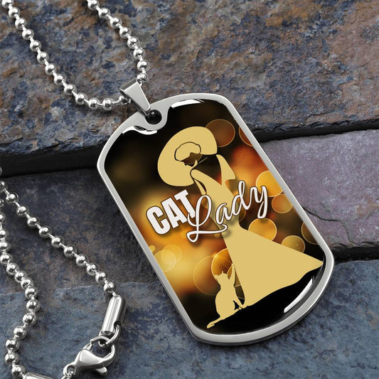 Fancy Cat Lady Necklace - Jewelry - Epileptic Al’s Shop