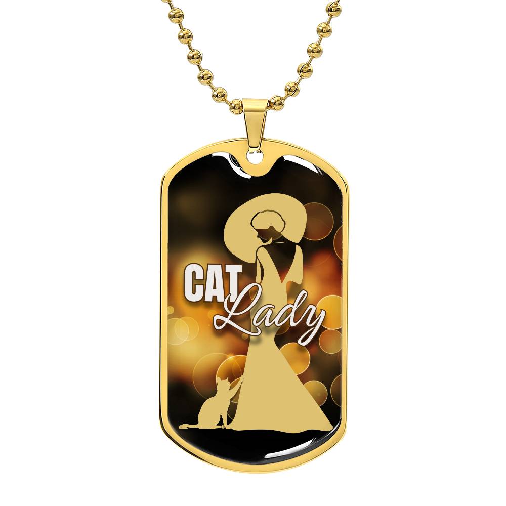 Fancy Cat Lady Necklace - Jewelry - Epileptic Al’s Shop