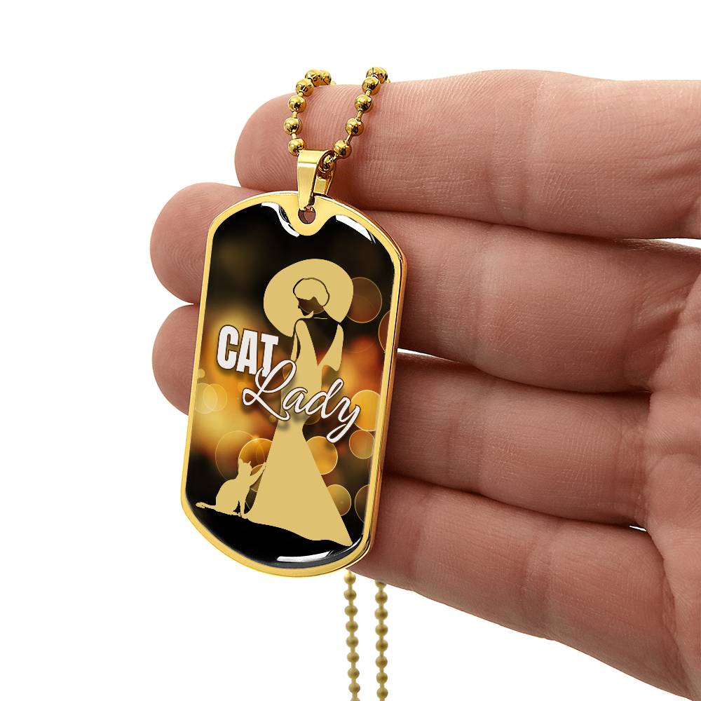 Fancy Cat Lady Necklace - Jewelry - Epileptic Al’s Shop