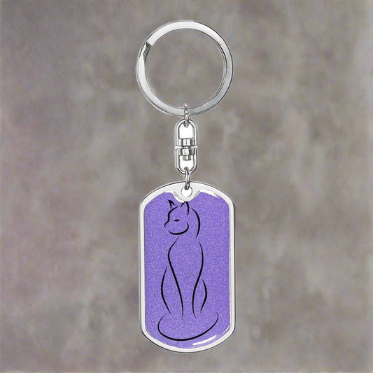 Fancy Kitty Keychain - Jewelry - Epileptic Al’s Shop