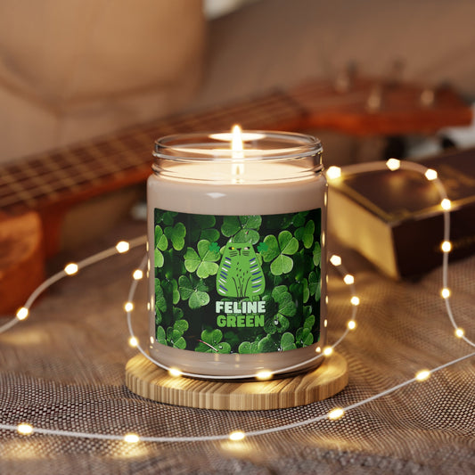 Feline Green Scented Soy Candle, 9oz - Home Decor - Epileptic Al’s Shop