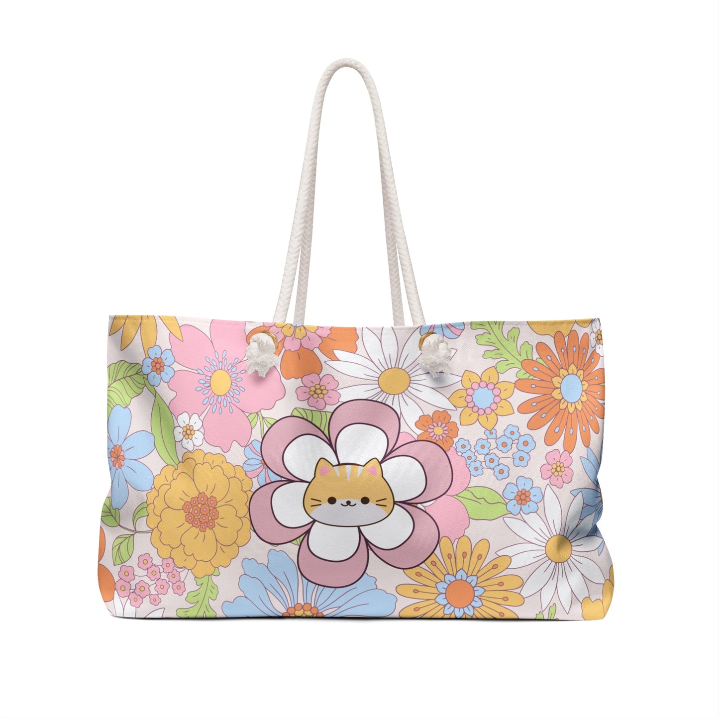 Flower Kitties Weekender Bag - Bags - Epileptic Al’s Shop