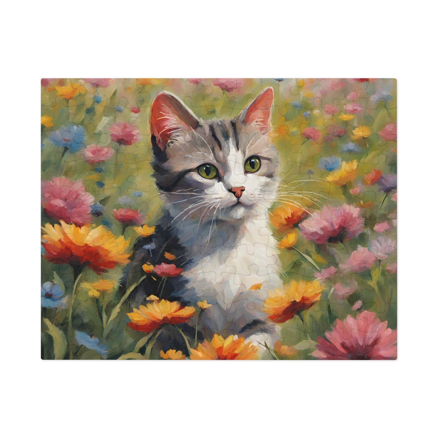 Flower Kitty Jigsaw Puzzle (30, 110, 252, 500,1000 - Piece) - Puzzle - Epileptic Al’s Shop