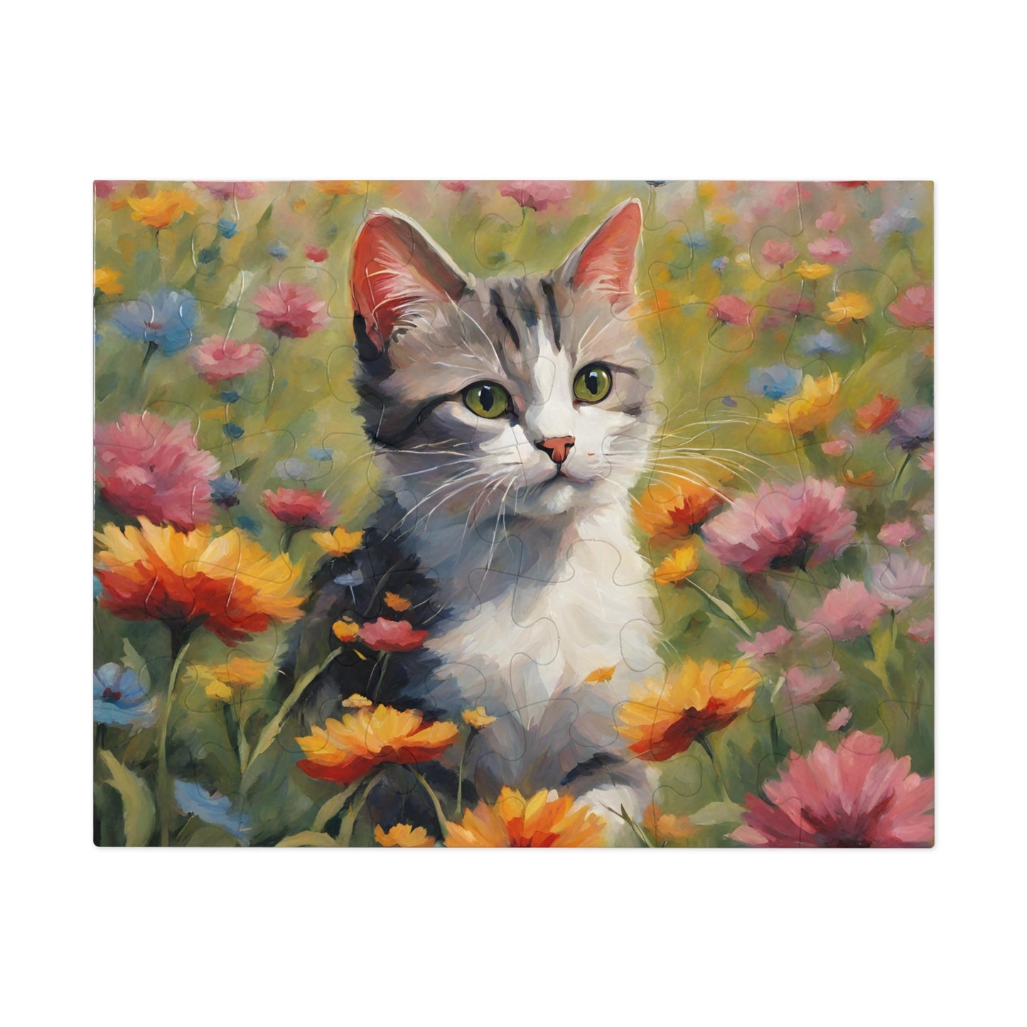 Flower Kitty Jigsaw Puzzle (30, 110, 252, 500,1000 - Piece) - Puzzle - Epileptic Al’s Shop