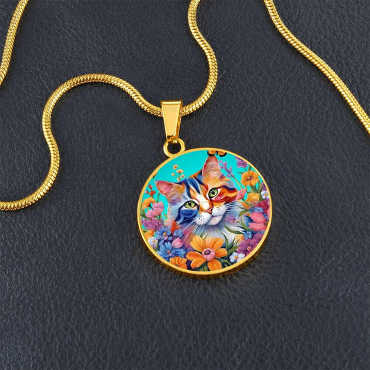 Flower Power Kitty Necklace - Jewelry - Epileptic Al’s Shop