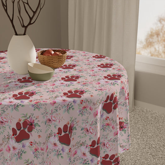 Flowered Paws Tablecloth - Home Decor - Epileptic Al’s Shop