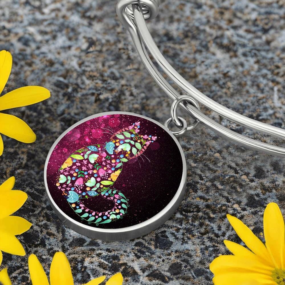 Flowery Kitty Bracelet - Jewelry - Epileptic Al’s Shop