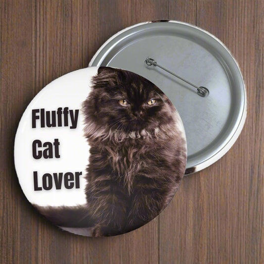 Fluffy Cat Lover Kitty Pin Buttons - Accessories - EpiAl's Shop