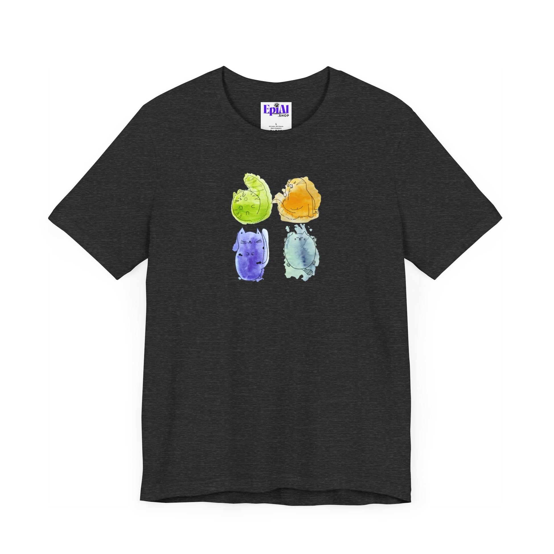 Four Kitties Unisex Jersey Short Sleeve Tee - T - Shirt - Epileptic Al’s Shop