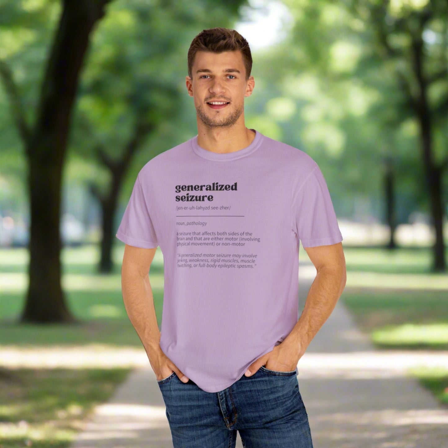 Generalized Seizure Definition Unisex Garment - Dyed T - shirt - T - Shirt - Epileptic Al’s Shop