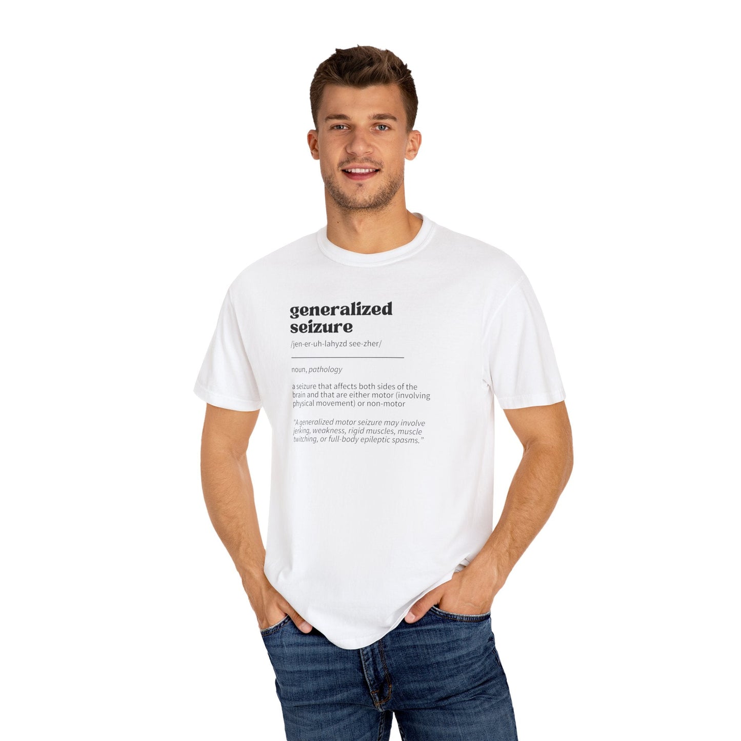 Generalized Seizure Definition Unisex Garment - Dyed T - shirt - T - Shirt - Epileptic Al’s Shop