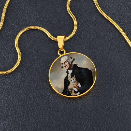 George Washington Cat Necklace - Jewelry - Epileptic Al’s Shop