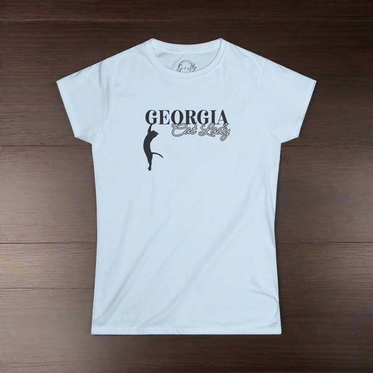 Georgia Cat Lady Softstyle Tee - T - Shirt - EpiAl's Shop