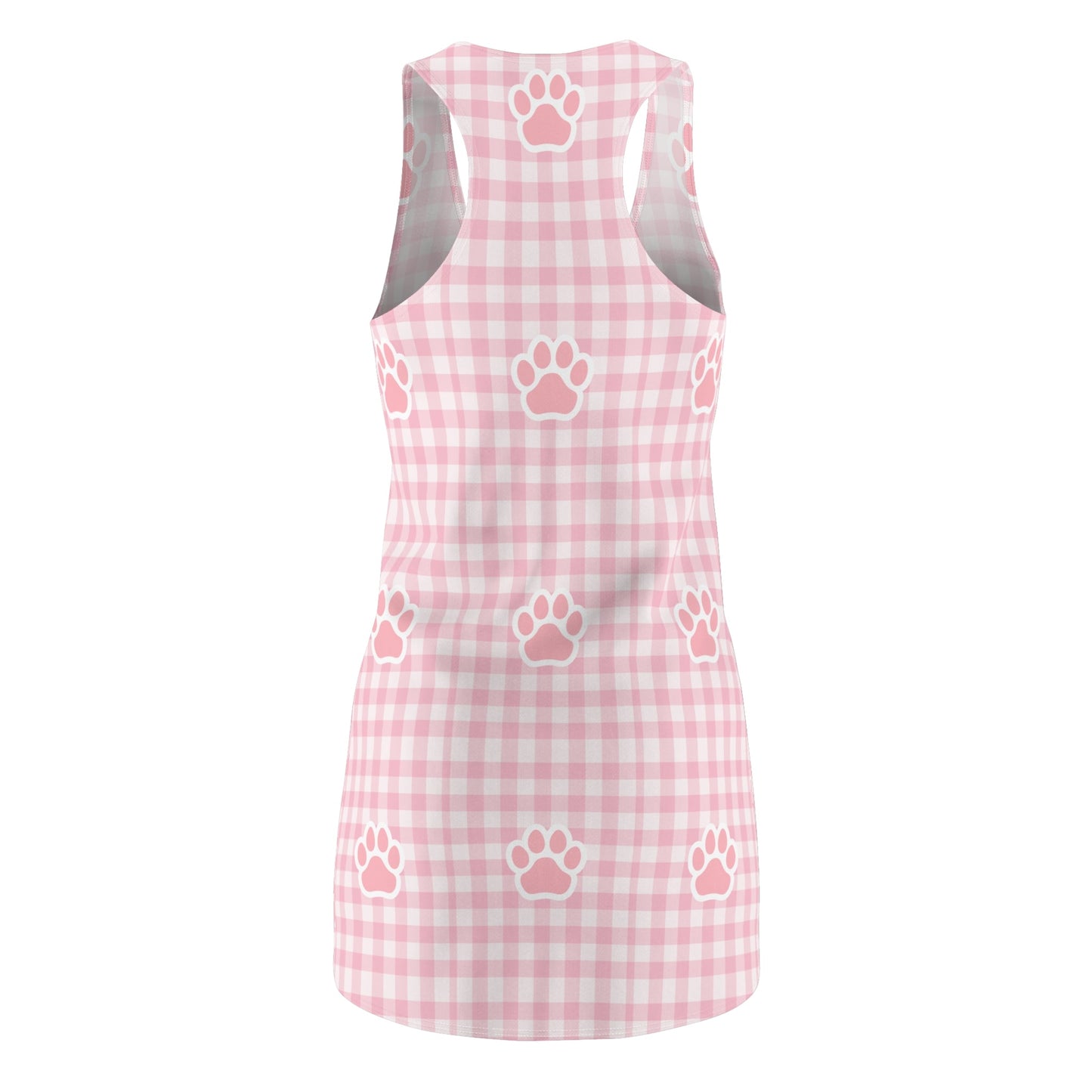 Gingham Style Women's Cut & Sew Racerback Dress - All Over Prints - Epileptic Al’s Shop