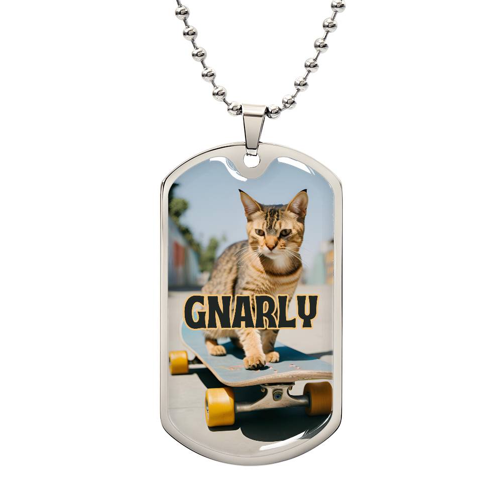 Gnarly Skater Cat Necklace - Jewelry - Epileptic Al’s Shop