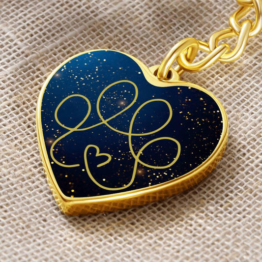 Gold & Blue Keychain - Jewelry - Epileptic Al’s Shop