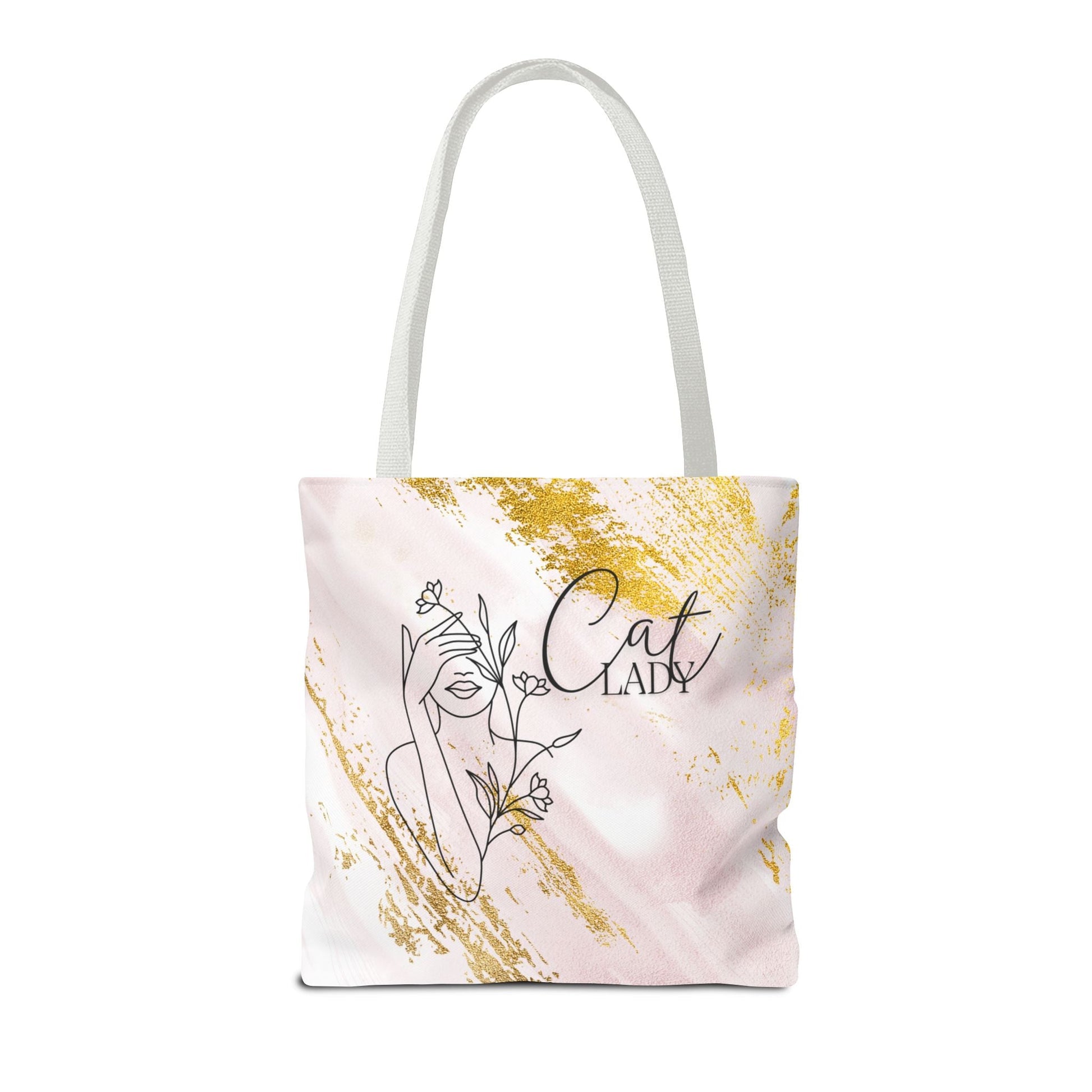 Gold Dust Cat Lady Tote Bag - Bags - EpiAl's Shop