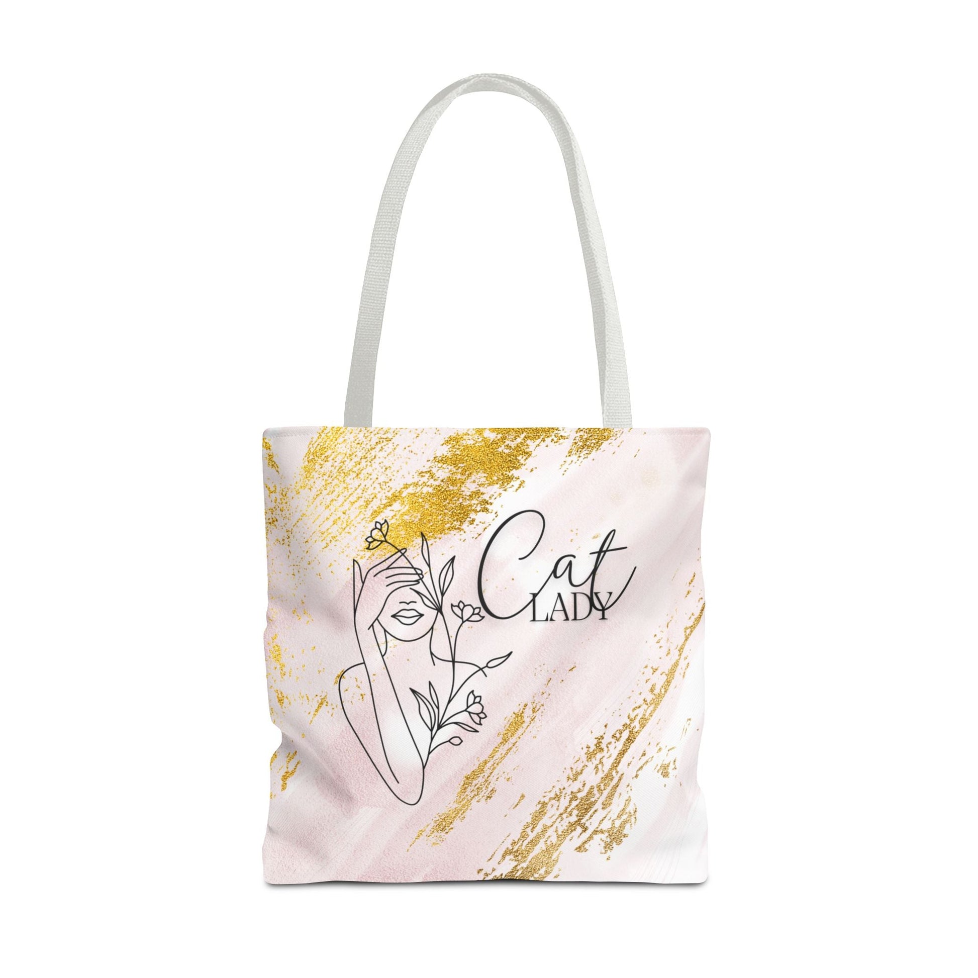 Gold Dust Cat Lady Tote Bag - Bags - EpiAl's Shop