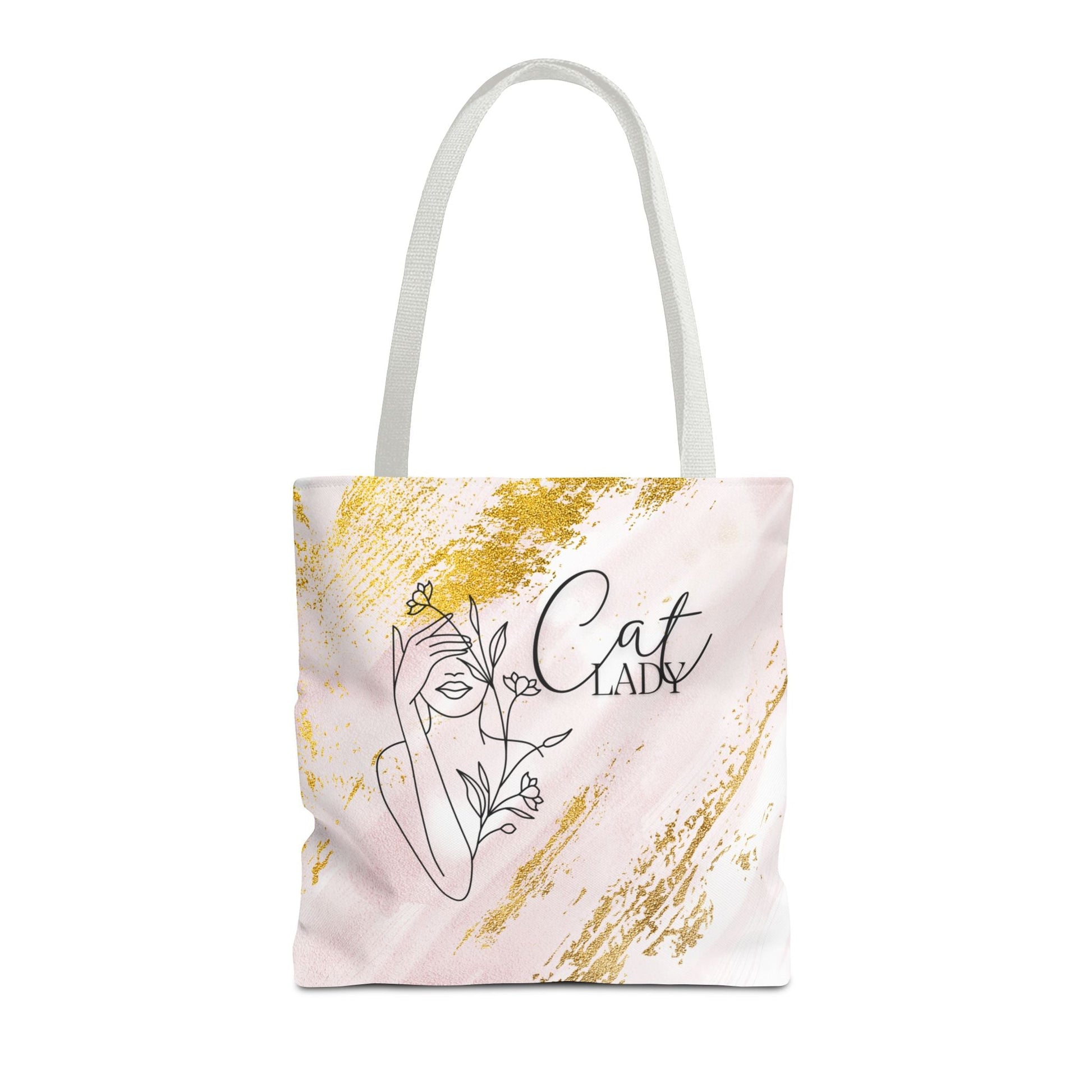 Gold Dust Cat Lady Tote Bag - Bags - EpiAl's Shop