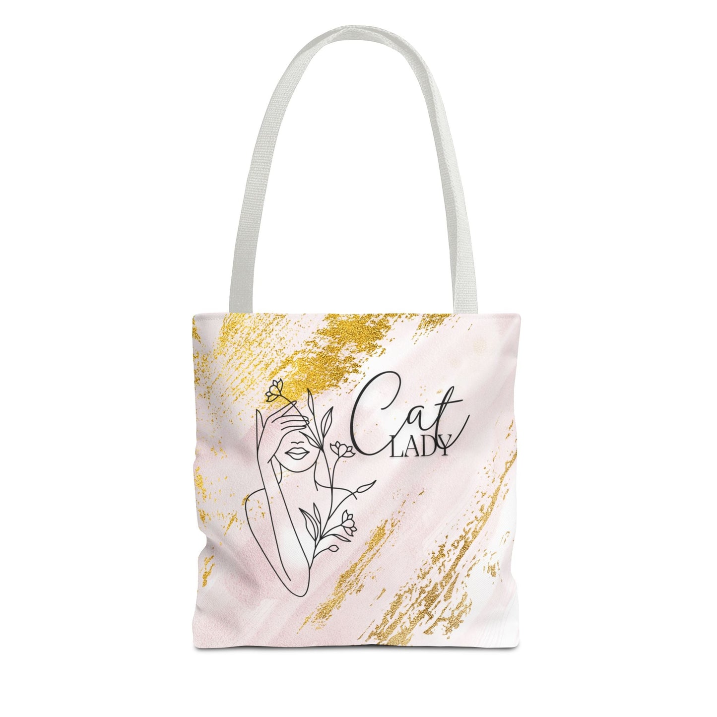 Gold Dust Cat Lady Tote Bag - Bags - EpiAl's Shop