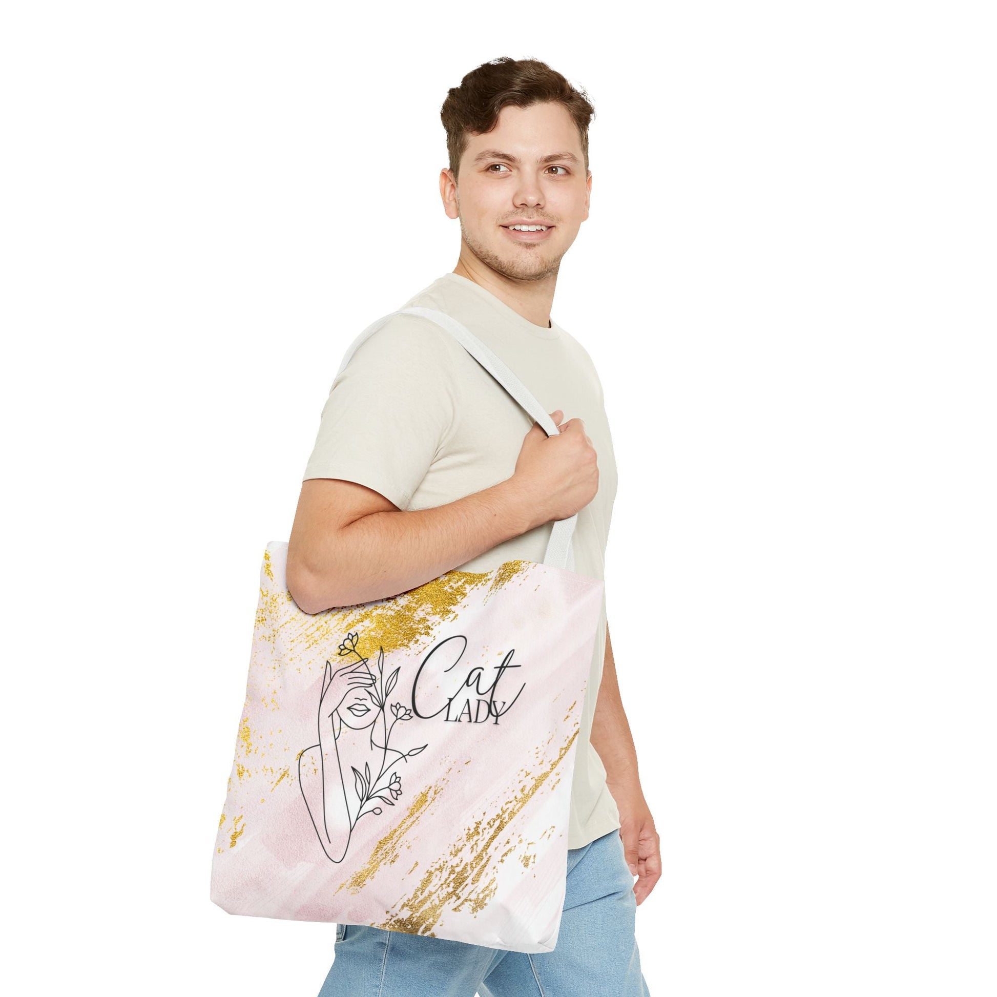 Gold Dust Cat Lady Tote Bag - Bags - EpiAl's Shop