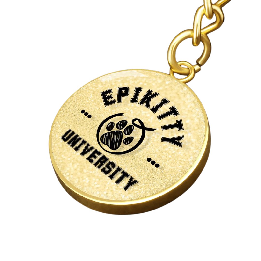 Gold Epikitty U Keychain - Jewelry - Epileptic Al’s Shop