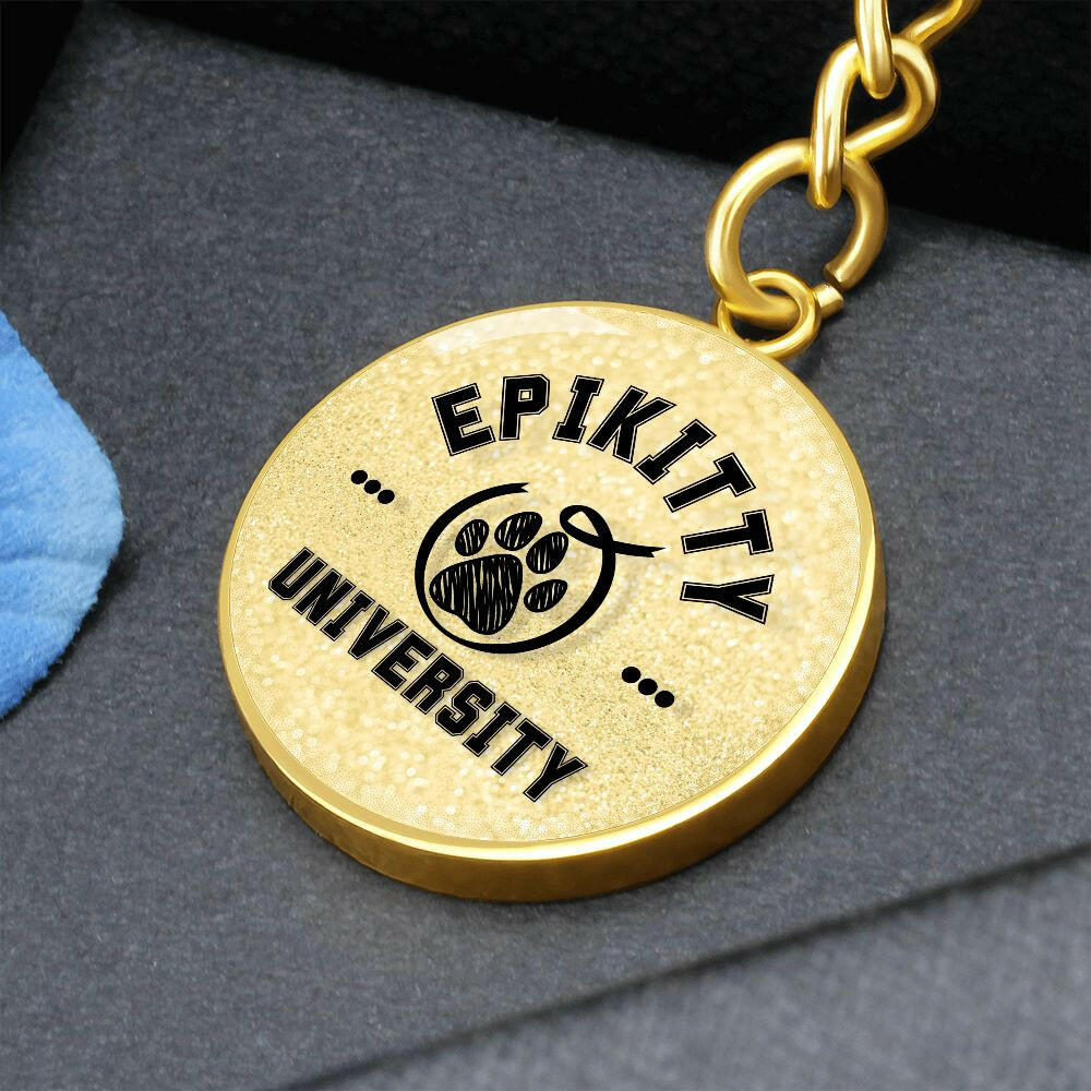 Gold Epikitty U Keychain - Jewelry - Epileptic Al’s Shop