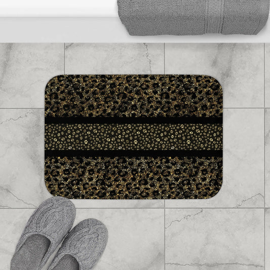 Gold Leopard Bath Mat - Home Decor - Epileptic Al’s Shop