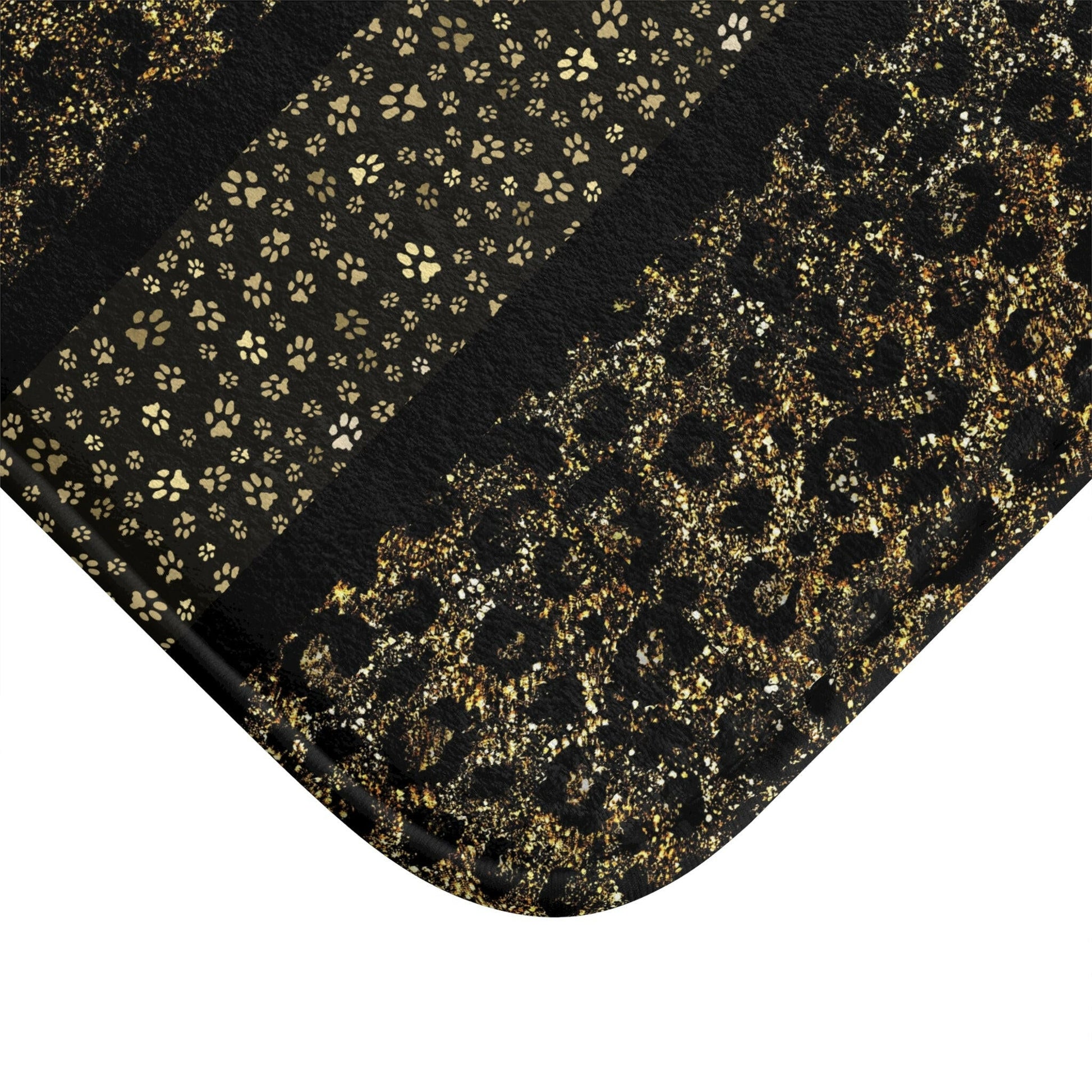 Gold Leopard Bath Mat - Home Decor - Epileptic Al’s Shop