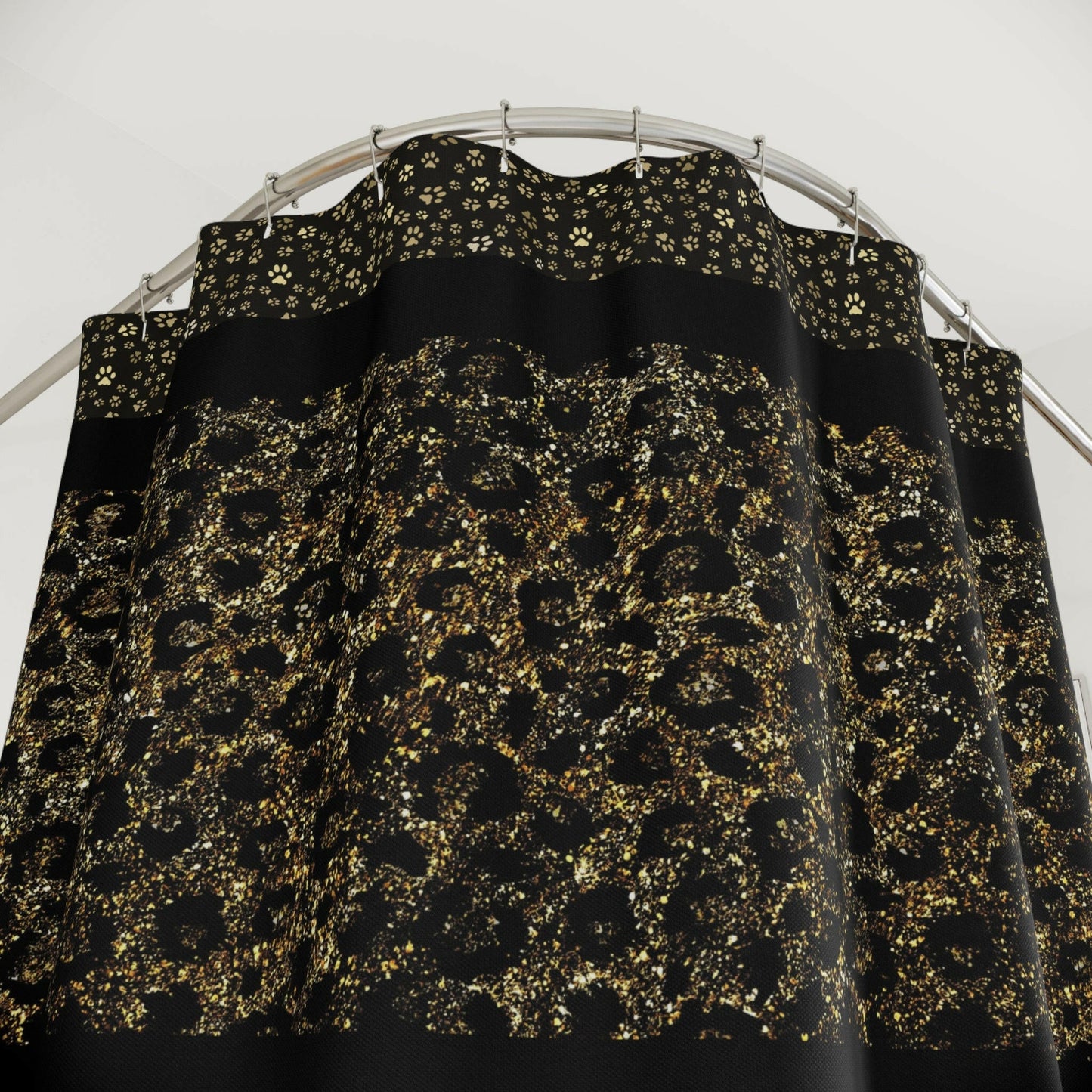 Gold Leopard Shower Curtain - Home Decor - Epileptic Al’s Shop