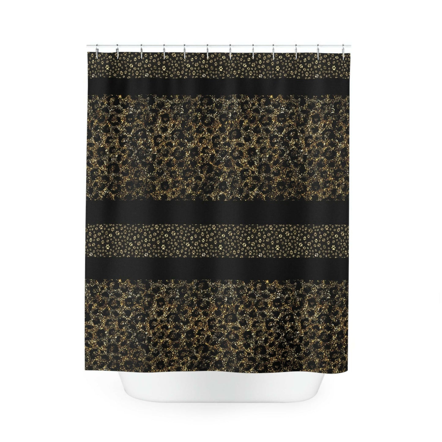 Gold Leopard Shower Curtain - Home Decor - Epileptic Al’s Shop