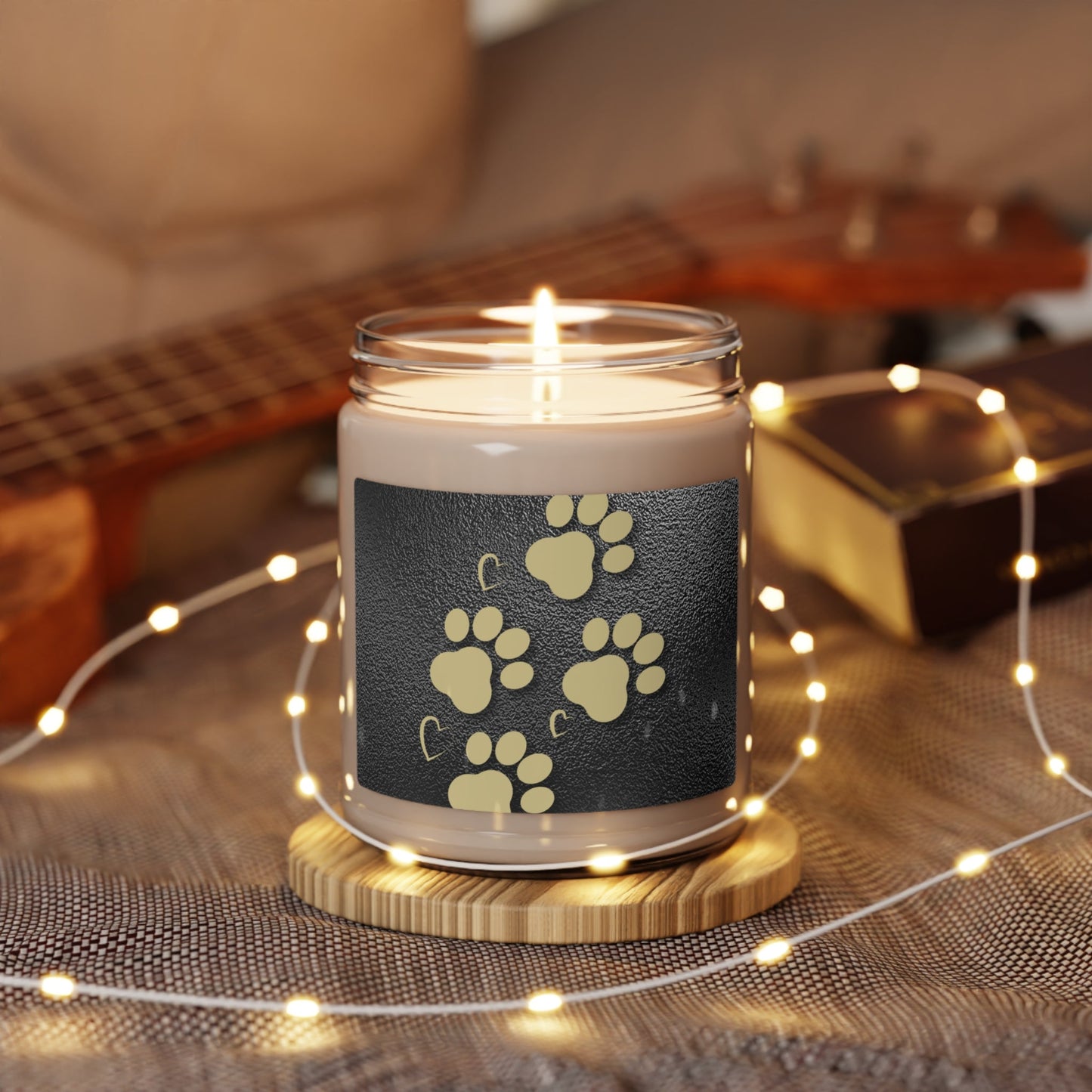 Gold Paws Scented Soy Candle, 9oz - Home Decor - Epileptic Al’s Shop