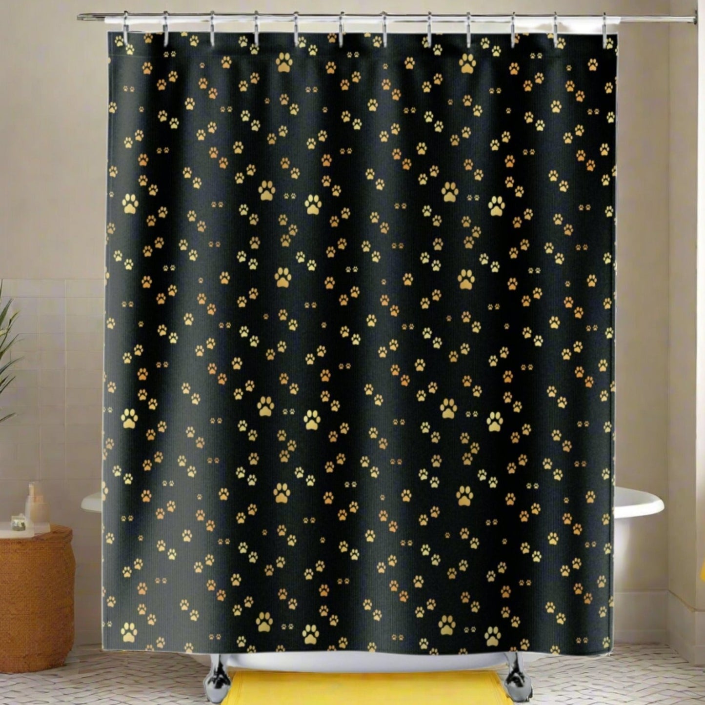 Gold Paws Shower Curtains - Home Decor - Epileptic Al’s Shop